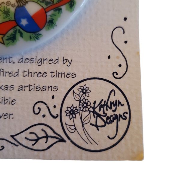 Kathryn Designs Vintage Collectible Handmade Porcelain Ornament - Picture 3 of 6